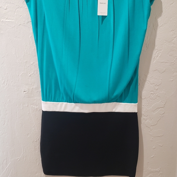 Mango color block dress. Size small NWT - Picture 7 of 7